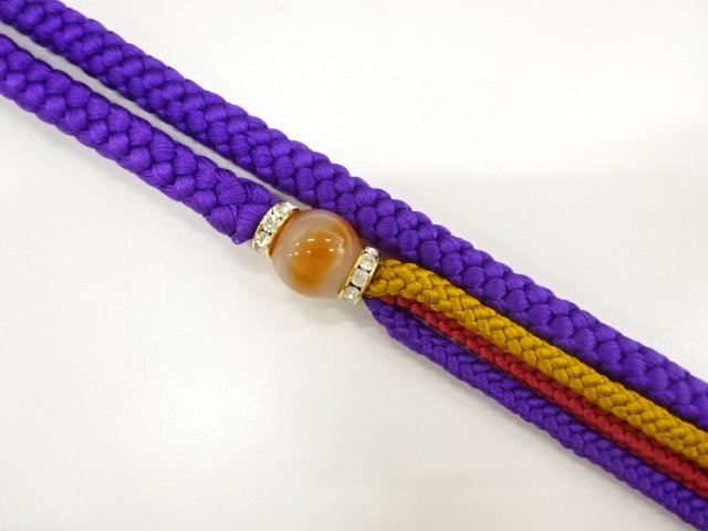 JAPANESE KIMONO / HAND-TIED OBIJIME CORD FOR FURISODE